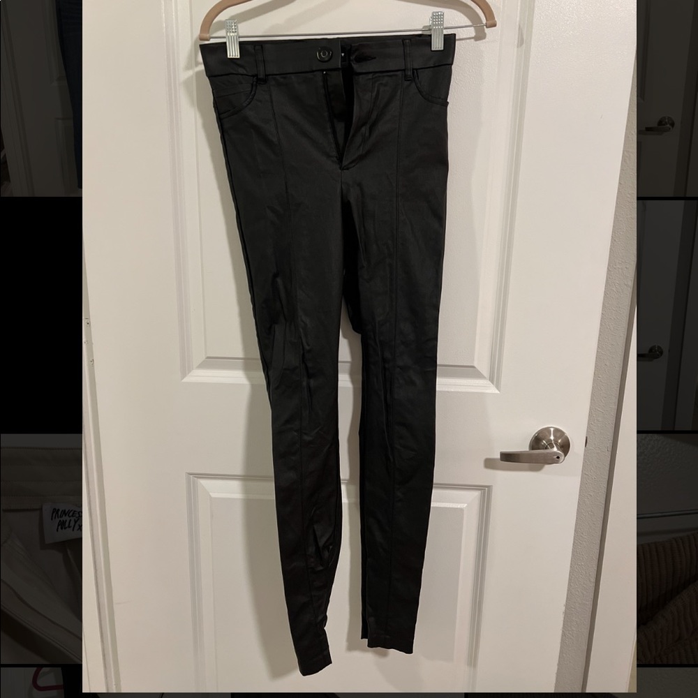 Zara skinny faux leather pants